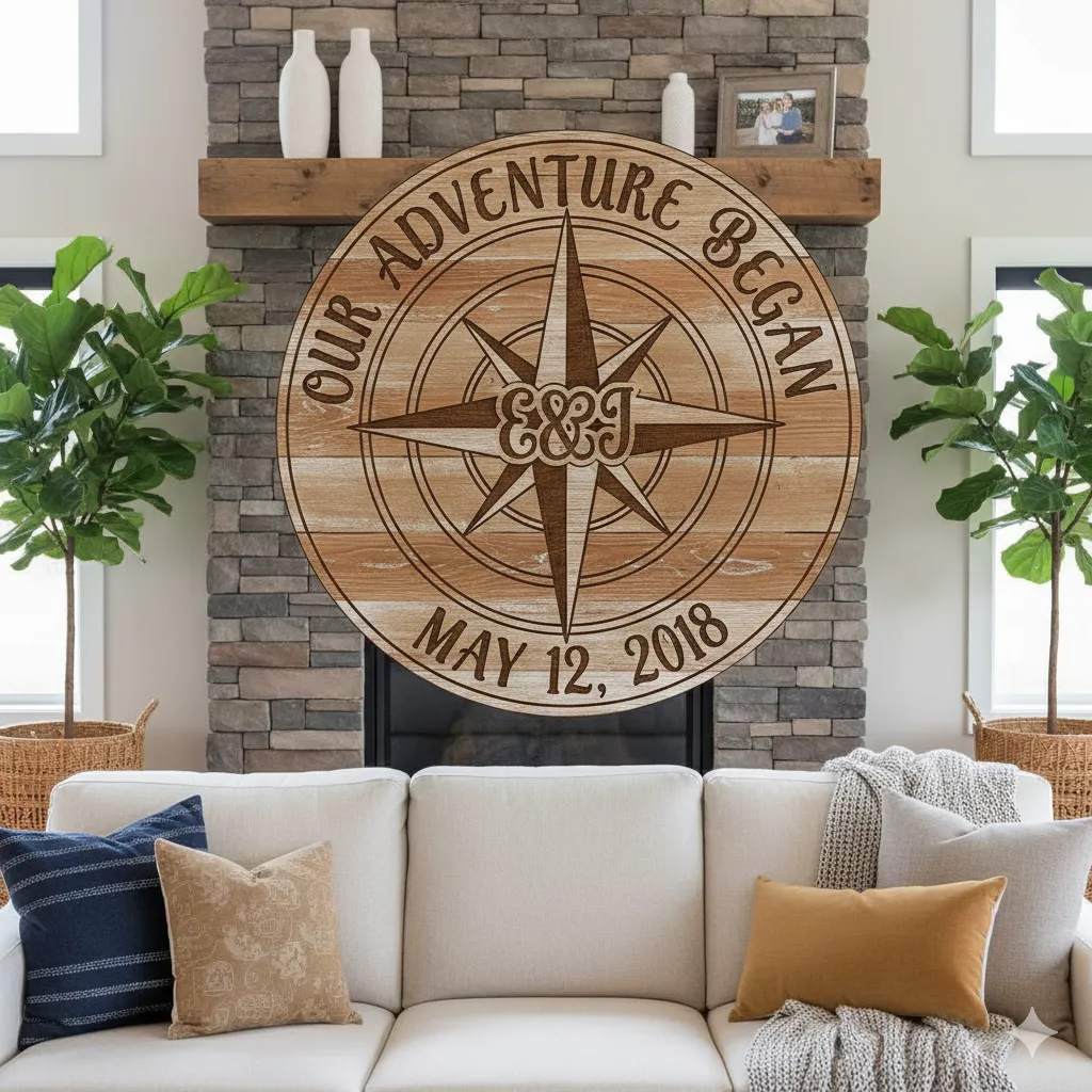 Custom home decor item with personalized touch
