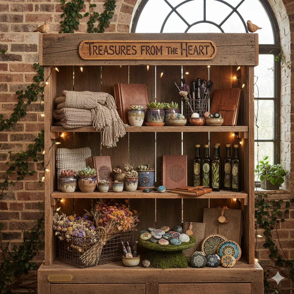 Beautiful custom handmade gift display